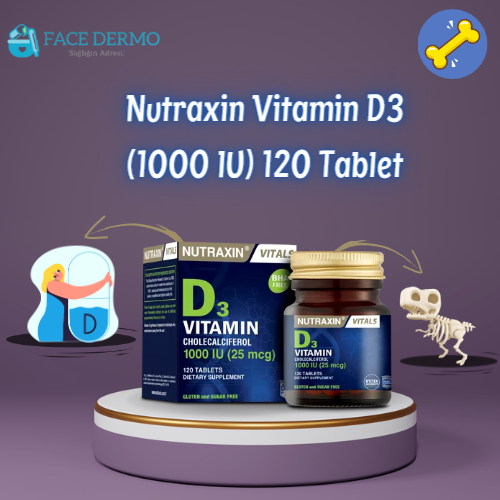 Nutraxin Vitamin D3 1000 IU 120 Tablet